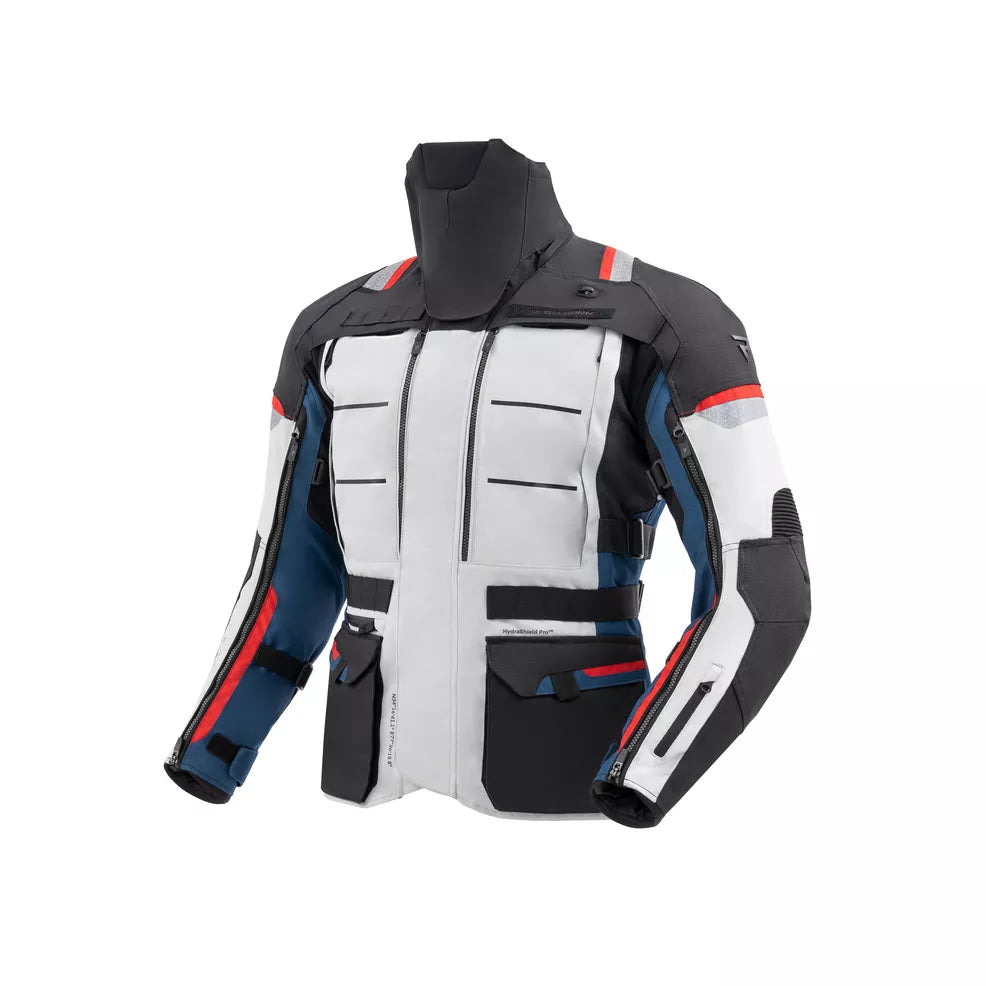 Cubby-v Giacca In Tessuto 3 Strati Blue-grey-red Rebelhorn