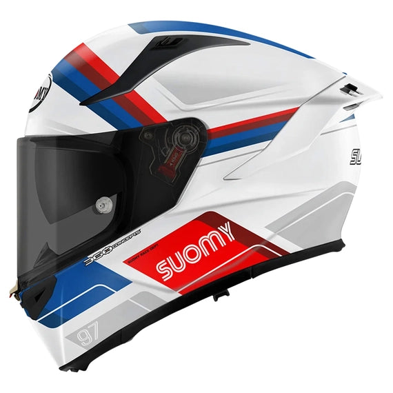 Casco Speedstar 2 Vantage White/blu E06 Integrale Suomy