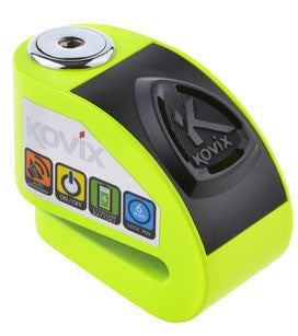 Bloccadisco Sonoro 110db-perno 6mm Giallo Fluo - 1