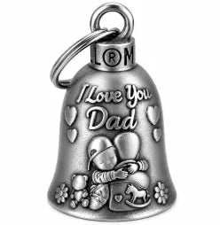 GUARDIAN BELL CAMPANELLA MOTO I LOVE YOU DAD PER PAPA' MOTOCICLISTA MB0067