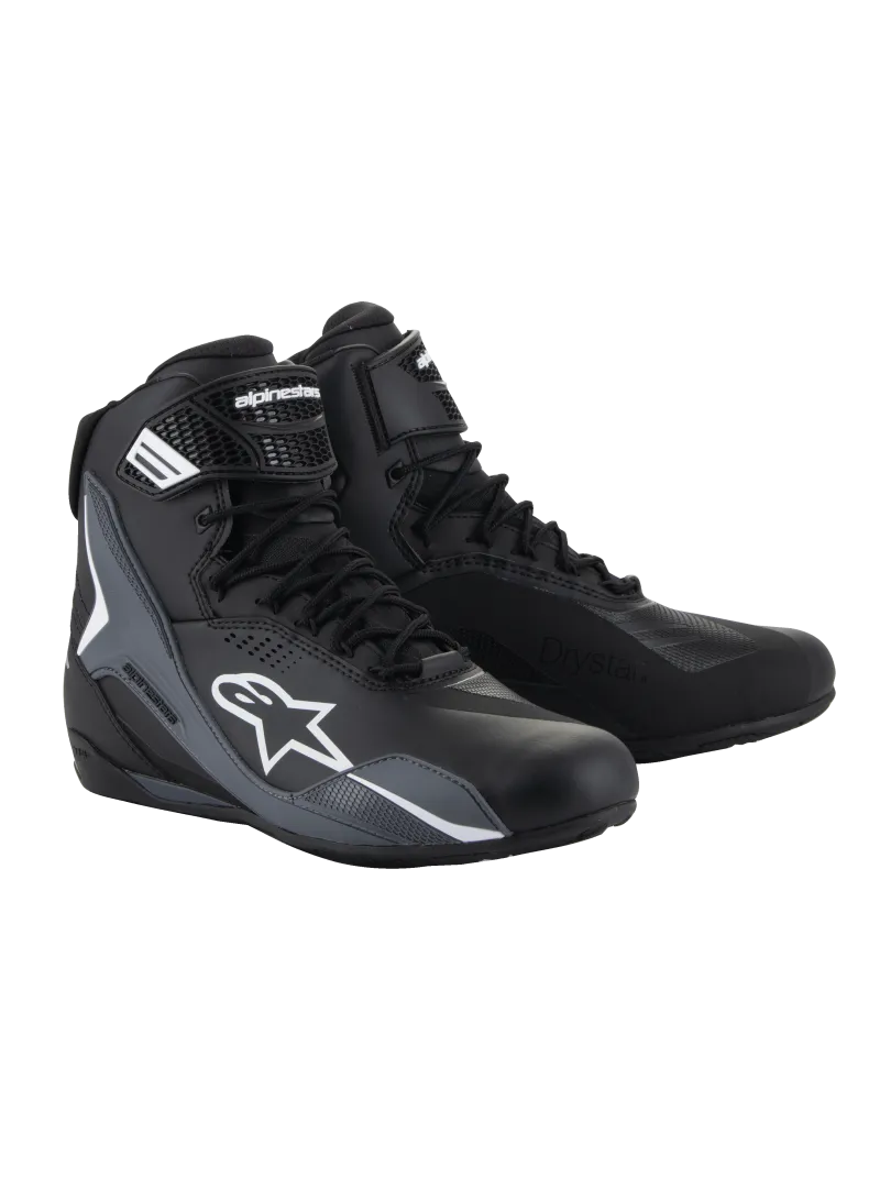 Scarpe Faster-4 Drystar Black-Cool Gray Alpinestars