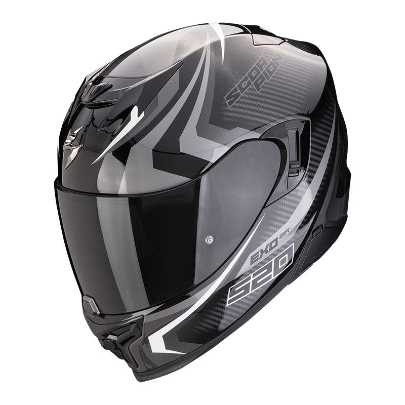 Exo-520 Evo Air Terra Nero-argento-bianco Casco Integrale Scorpion - 1
