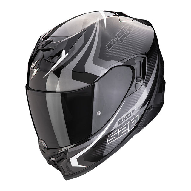 Exo-520 Evo Air Terra Nero-argento-bianco Casco Integrale Scorpion - 1