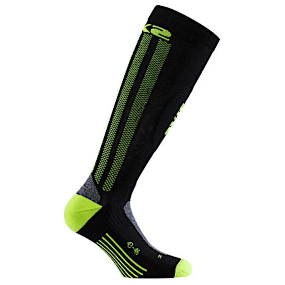 Calza Lunga Rinforzata Black/yellow Six2