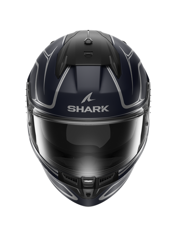 D-skwal 3 Drone Mat Blu Silver Blu Tld Casco Integrale Doppia Visiera Shark