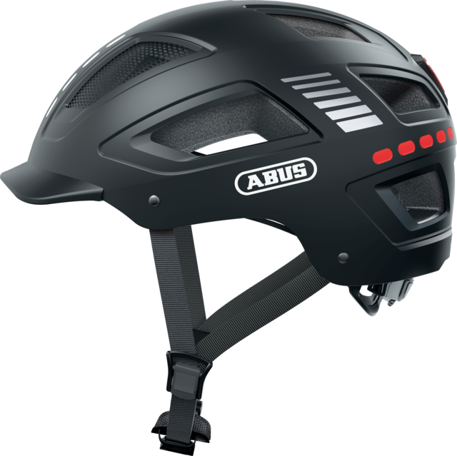 Hyban 2.0 Led Signal Black Casco Jet Bici Abus