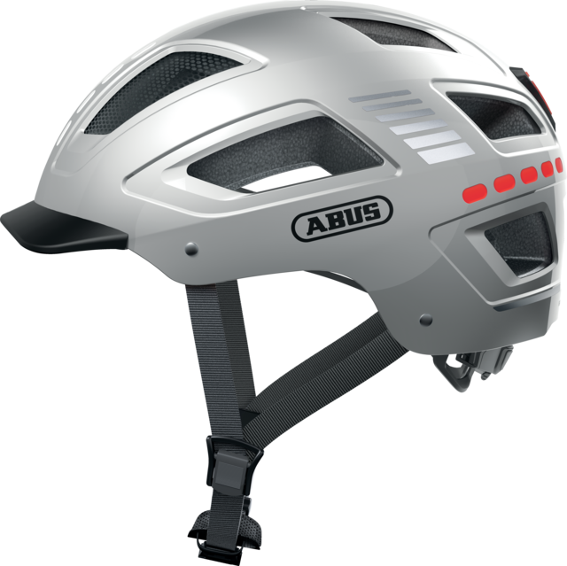 Hyban 2.0 Led Signal Silver Casco Bici Abus