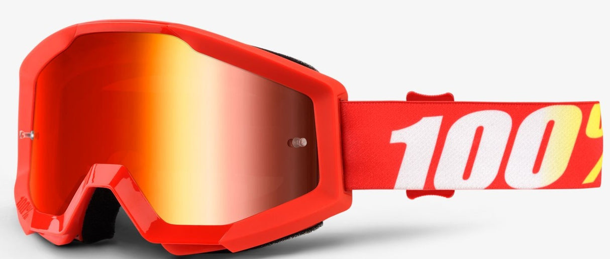 Strata Furnace Offroad Goggle W/ Mirror Red Lens 100% - 1