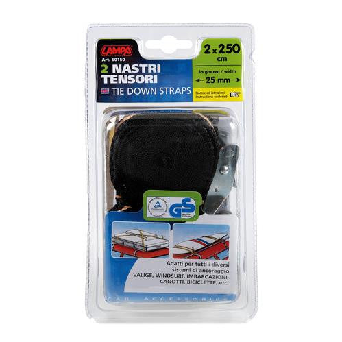 Coppia Cinghie Lega Bagagli Cm 250 Lampa - 3