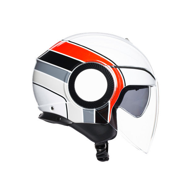 Orbyt Brera White/grey/red Casco Jet - 3