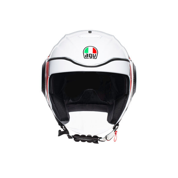 Orbyt Brera White/grey/red Casco Jet - 2