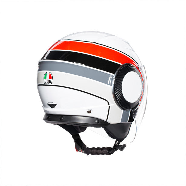 Orbyt Brera White/grey/red Casco Jet - 4