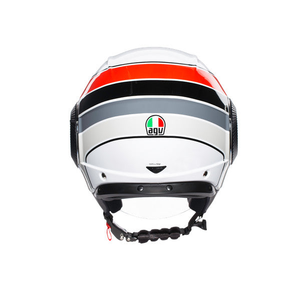Orbyt Brera White/grey/red Casco Jet - 5