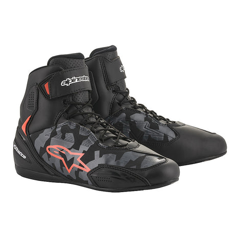 Scarpe Faster-3 Alpinestar -  Scarpe In Pelle Nero/grigio/rosso - 1