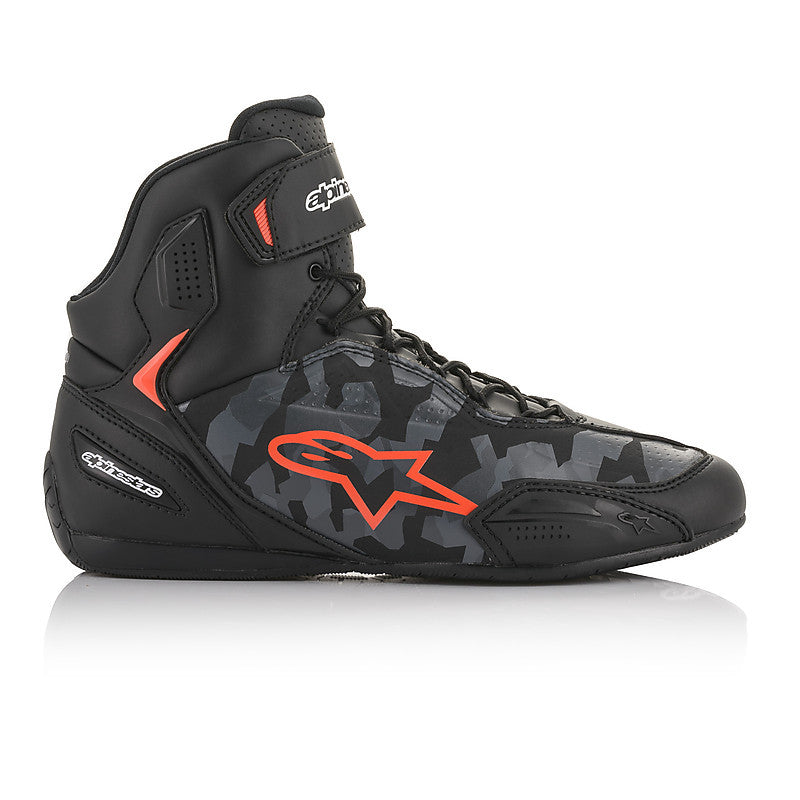 Scarpe Faster-3 Alpinestar - Scarpe In Pelle Nero/grigio/rosso - 4