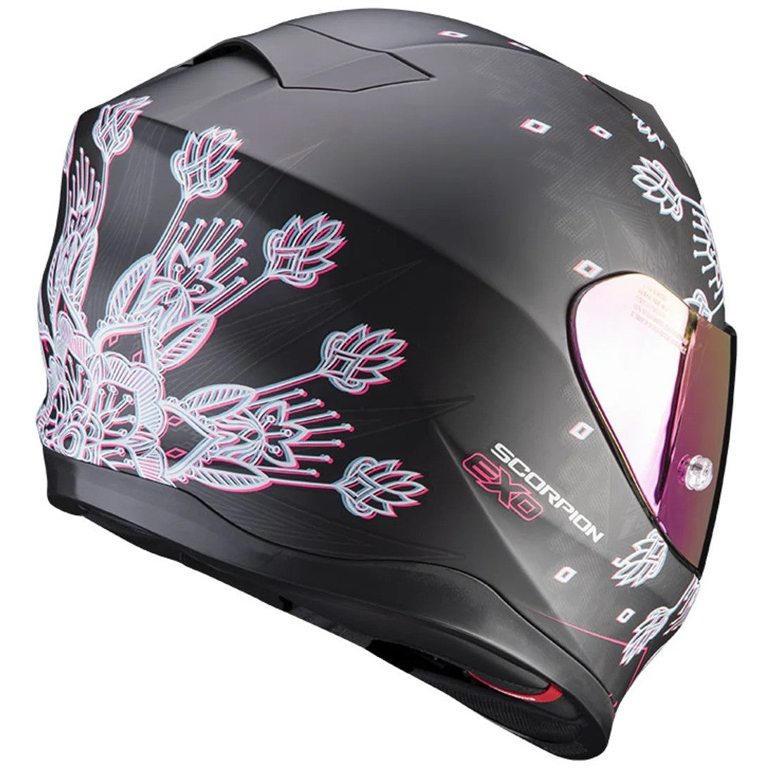 Casco Exo-520 Air Tina Scorpion - Casco Integrale Nero Opaco/argento - 3