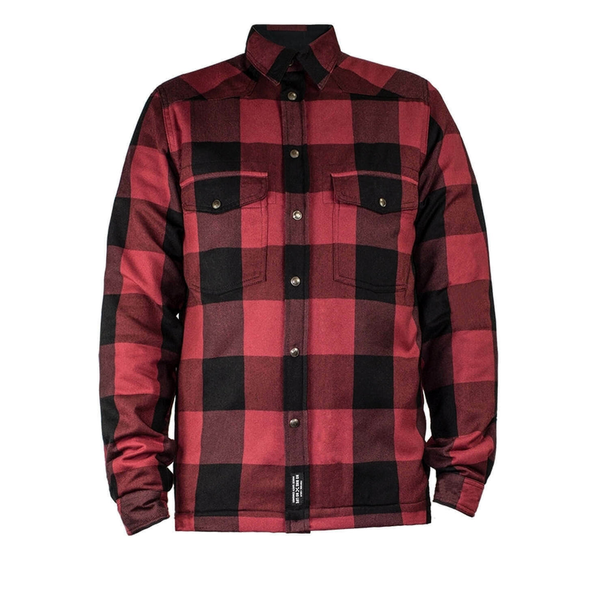 Camicia Scacchi John Doe - Camicia Rossa Foderata In Kevlar con Protezioni - 1