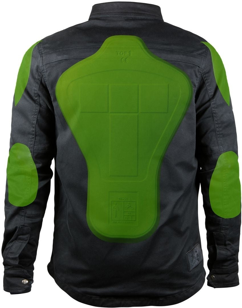 Camicia Xtm John Doe - Camicia Nera Foderata In Kevlar con Protezioni - 3