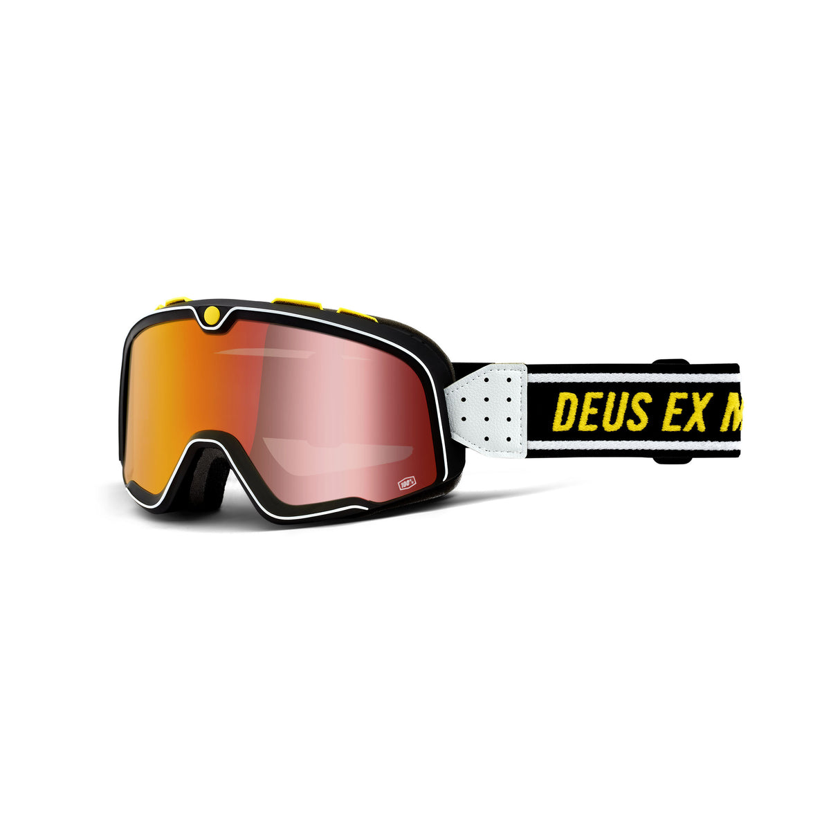Maschera Barstow Deus 100% - Lente a Specchio Rossa - 1