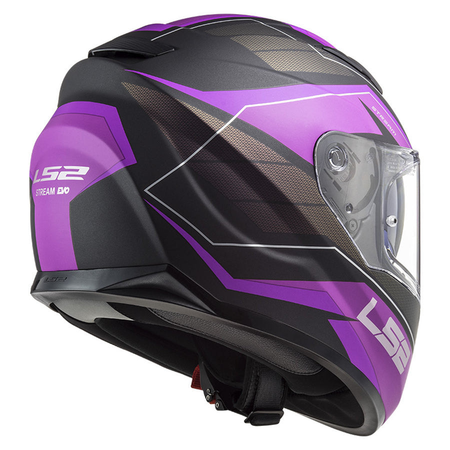 Casco Donna Ff320 Stream Evo Mercury Ls2 - Casco Integrale Viola/titanio Opaco - 3