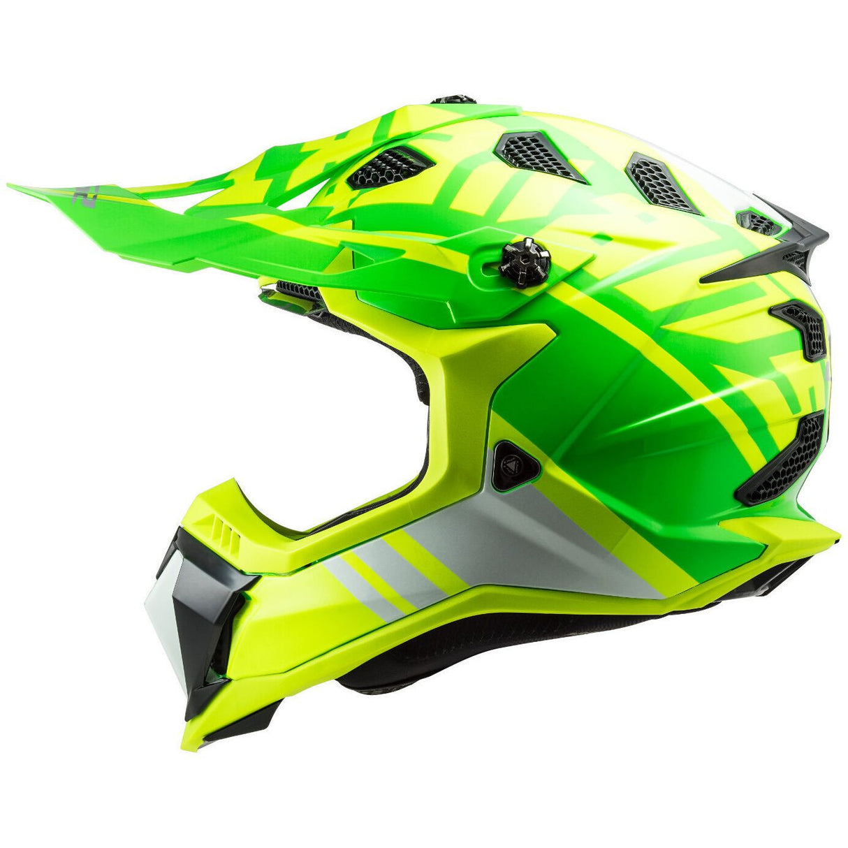 Subverte Gammax Yellow Green Casco Cross Ls2 - 3