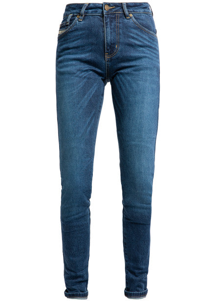 Luna Lady High Mono Indigo Jeans Da Moto John Doe - 3