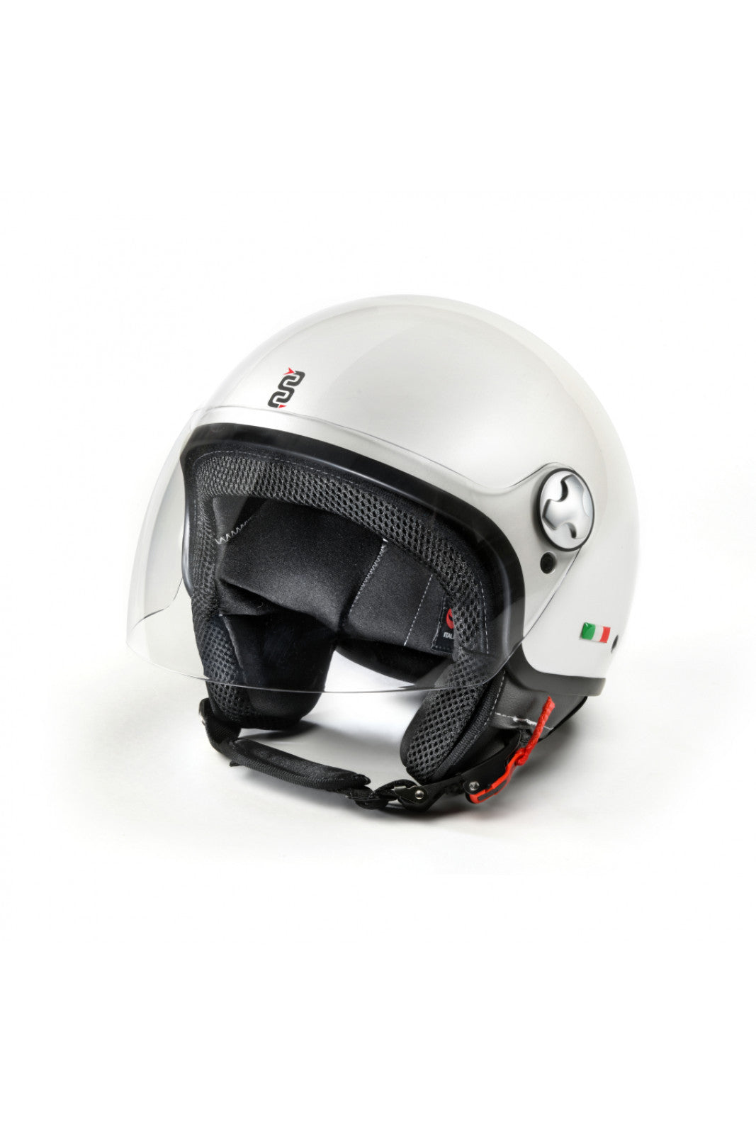 Soffio Pearl White Casco Jet Oj - 1