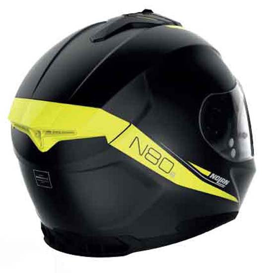 N80-8 Staple Nero Giallo Fluo Casco Integrale Nolan - 3
