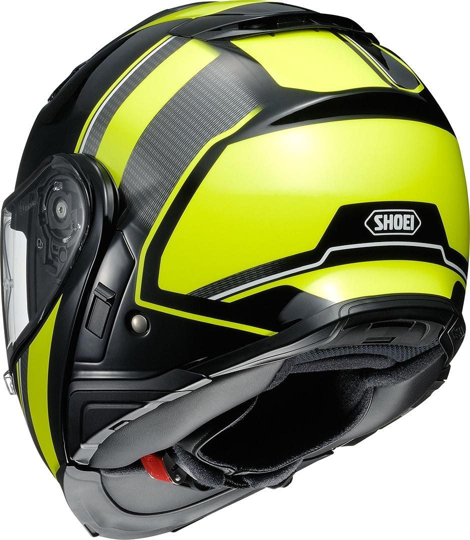 Neotec Ii Separator Nero Giallo Fluo Casco Modulare Shoei - 3