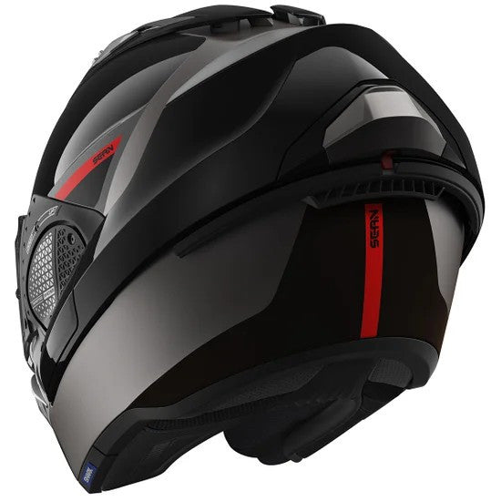 Evo Gt Sean Mat Antracite Black Red Casco Convertibile Shark - 5