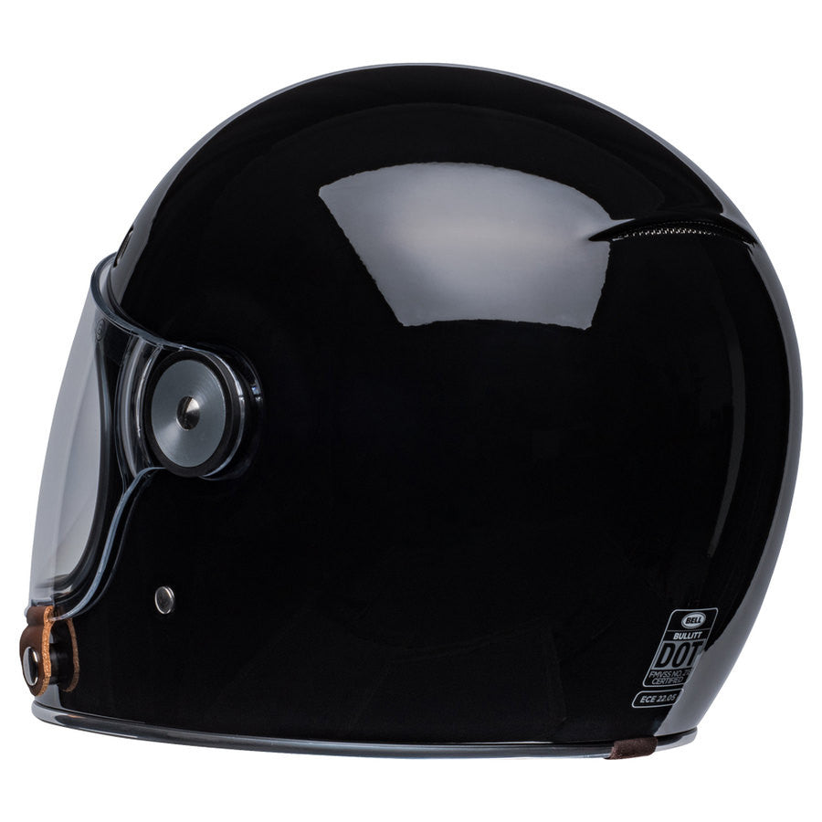 Bullit Nero Lucido Casco Vintage In Fibra Bell - 4