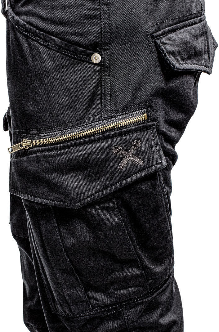 Cargo Stroker Lung. 30 Black Pantalone con Protezioni Omologato John Doe - 4