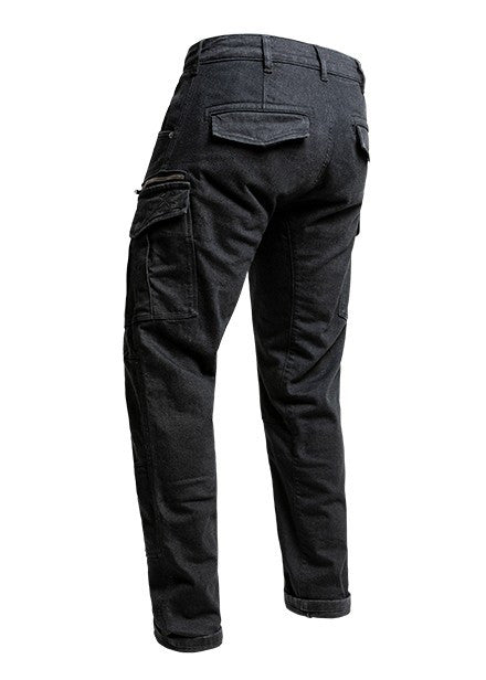 Defender Mono Lung. 30 Black Pantalone con Protezioni Omologato Aaa John Doe - 4