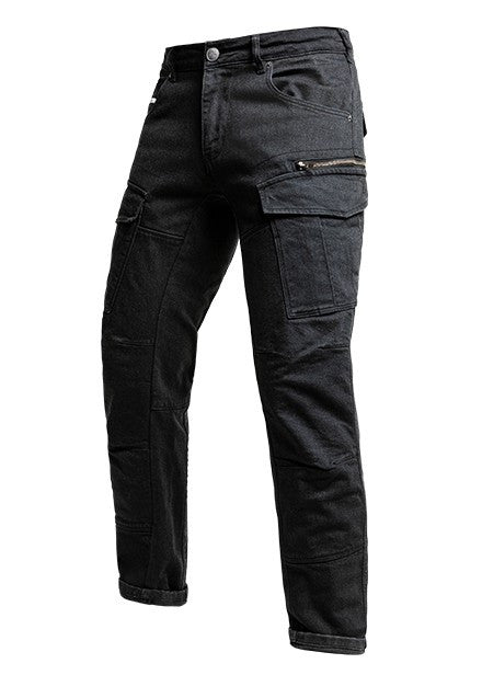 Defender Mono Lung. 30 Black Pantalone con Protezioni Omologato Aaa John Doe - 2