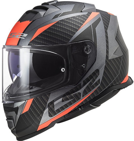 Ff800 Storm Racer Matt Titanium Fluo Orange Casco Integrale Ls2 - 1