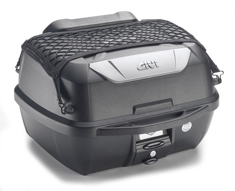 Bauletto E43 Nero Monolock 43lt con Schienalino e Rete Givi - 1