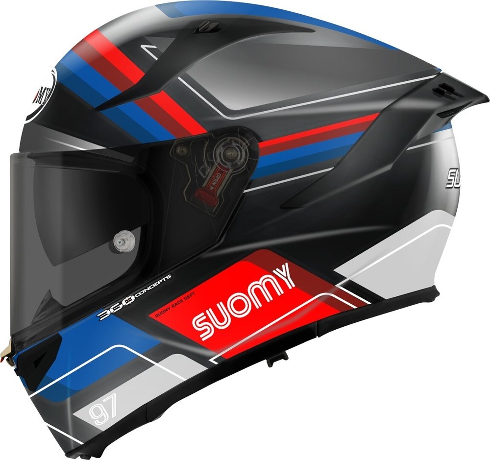 Casco Speedstar 2 Vantage Matt Blk/blu E06 Integrale Suomy