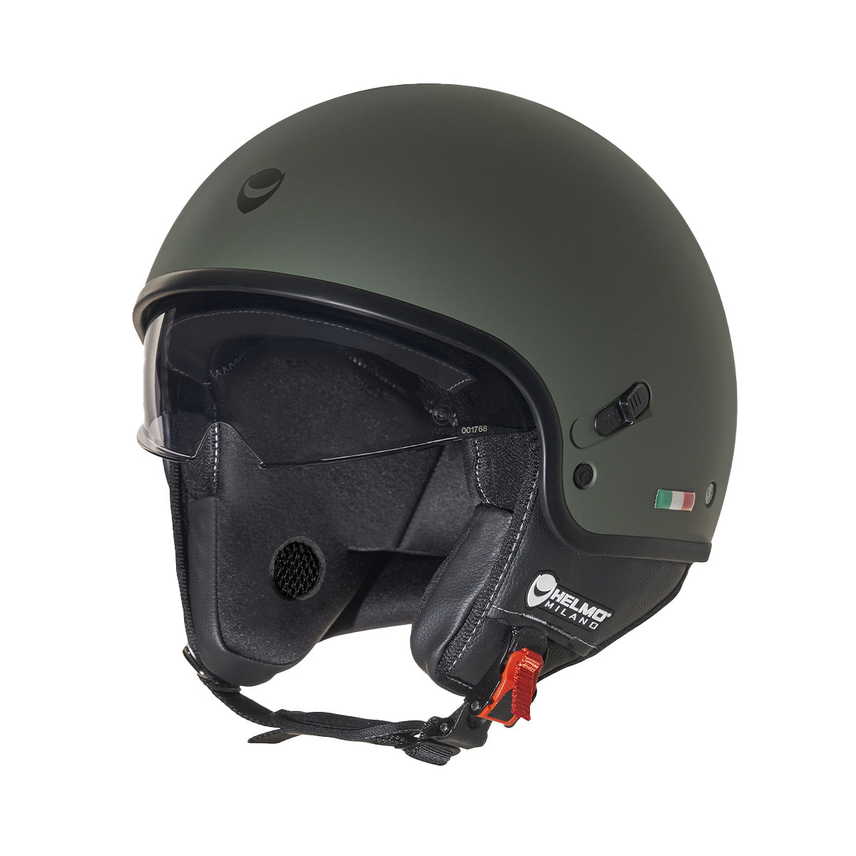 Puro Slider Rubber Green Casco Jet Helmo Milano