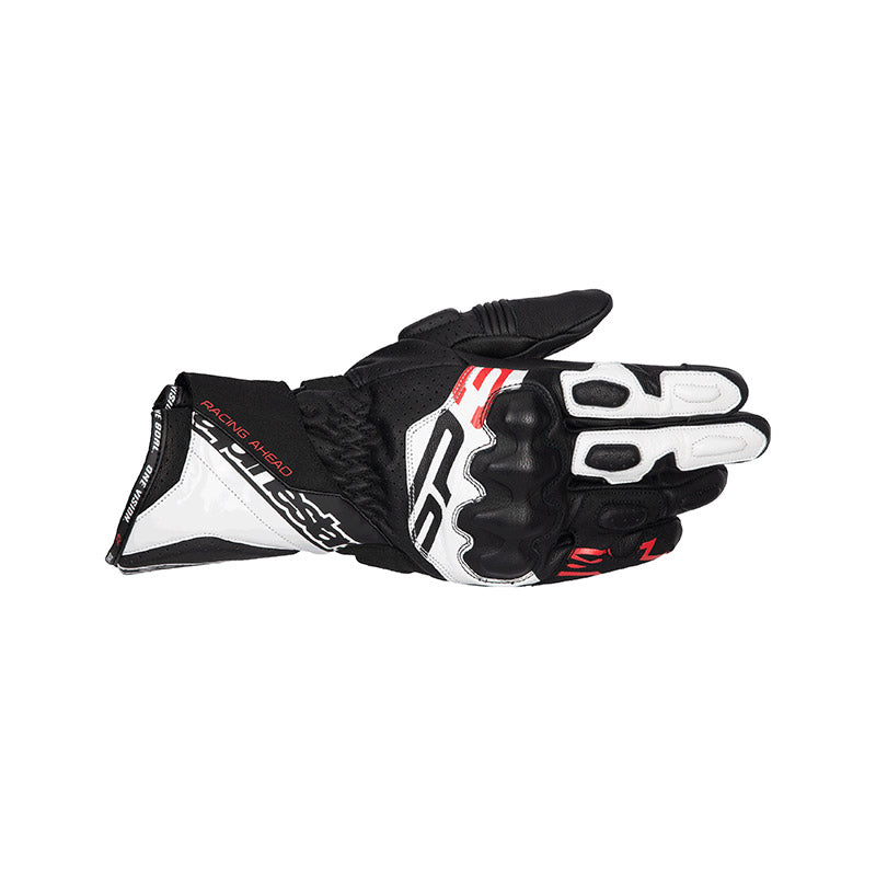 Guanto Sp-3 Nero Bianco Rosso In Pelle Alpinestars