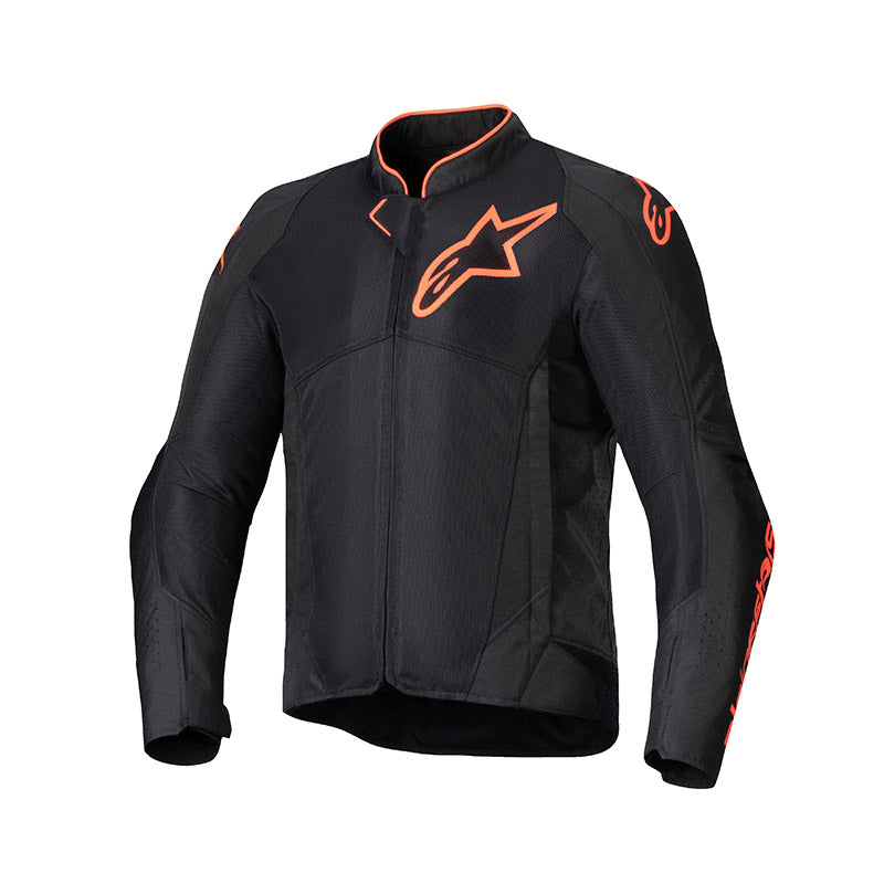 Viper Air V4 Nera Rosso Fluo Giacca Traforata Alpinestars