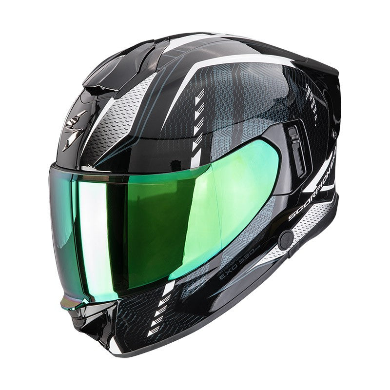 EXO-530 AIR THERAS NERO-CANGIANTE-BIANCO CASCO INTEGRALE SCORPION