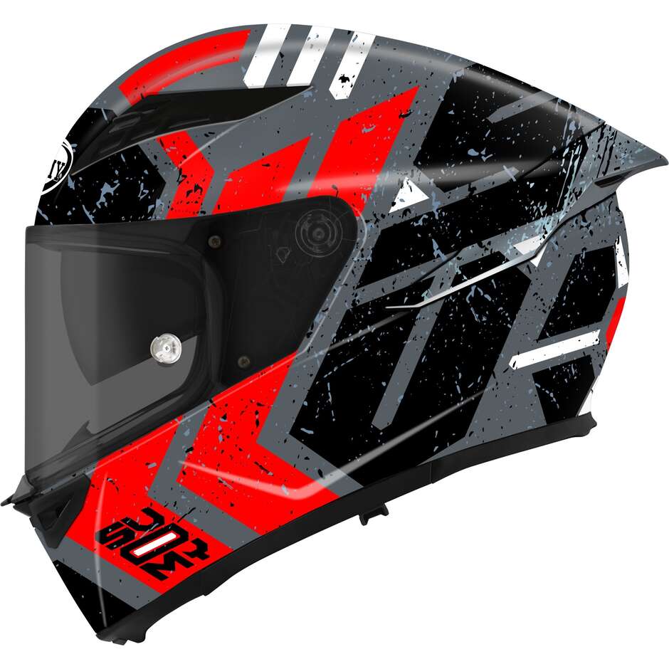 Casco Stellar e Entropy Matt Red/e06 Suomy