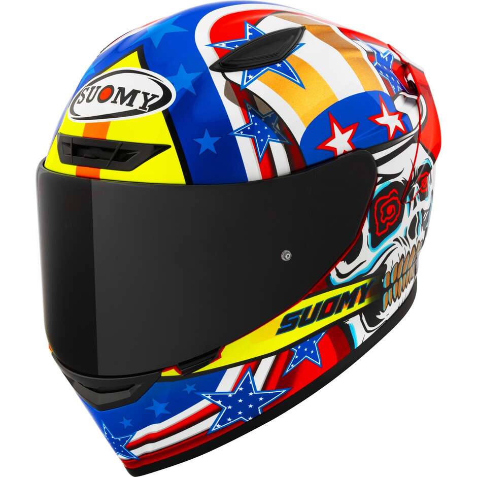Track-1 Riot E06 Casco Integrale In Fibra Sport/racing Suomy
