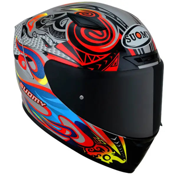 Track-1 Flying E06 Multicolor Casco Integrale In Fibra Sport Suomy