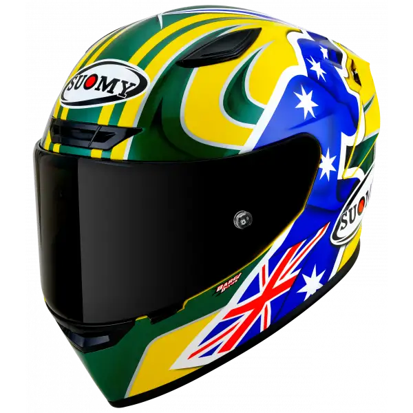 Track-1 Troy Bayliss Replica 2005 Casco In Fibra Multicolor Suomy