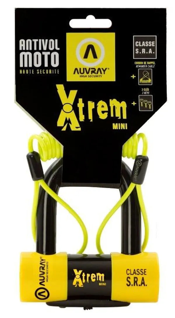 U Lock Xtream Mini Sra Black/yellow Auvray