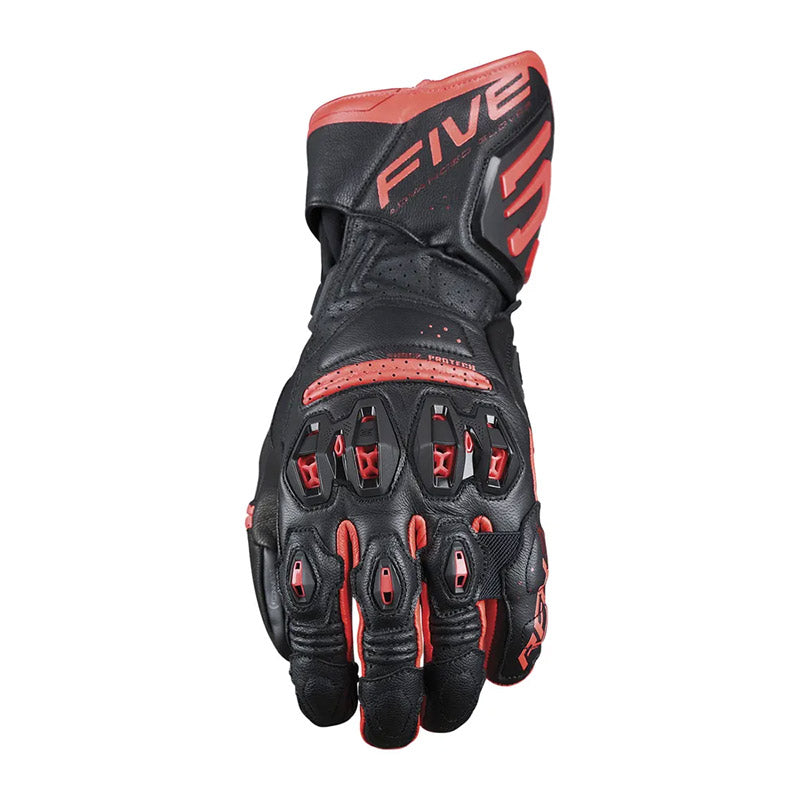 Guanti Five Rfx3 Evo Lungo Sport/racing In Pelle Di Capra Pieno Fiore Five