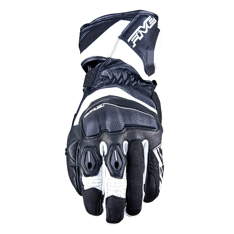 Guanti Five Rfx4 Evo Lungo Sportivo In Pelle Di Capra Pieno Fiore Black/white Five