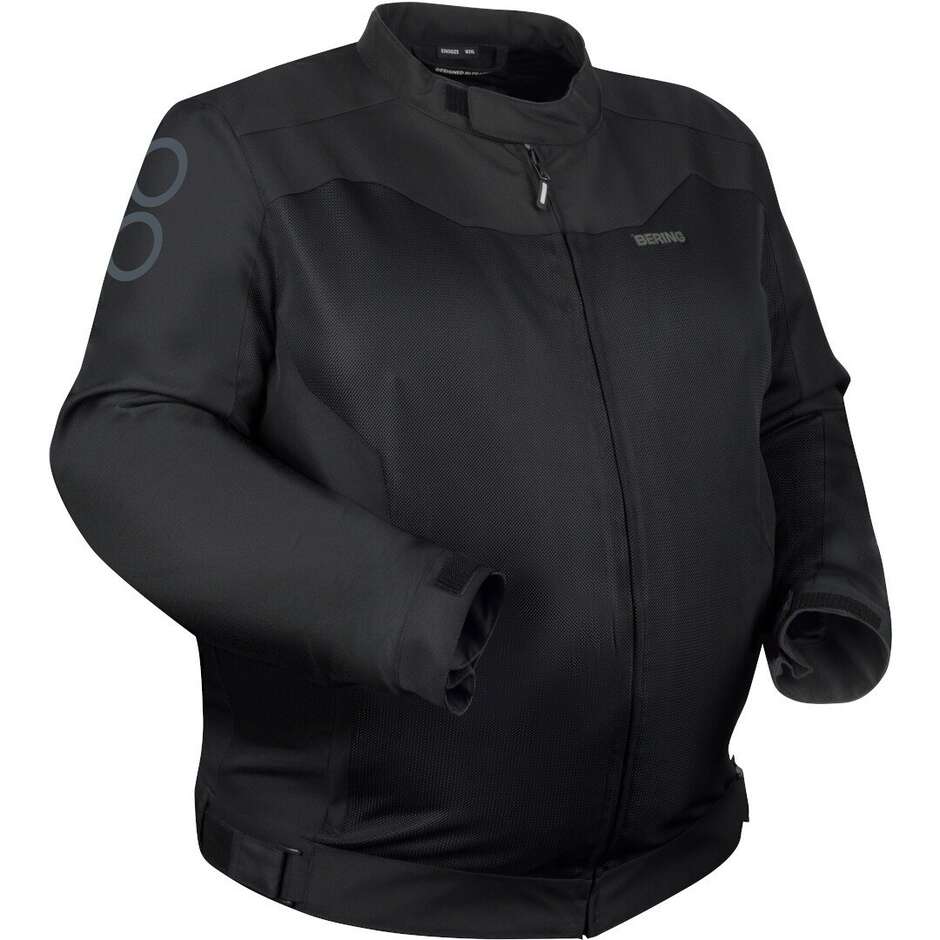 Giacca Alias King Size Nera Mesh Traforata Bering