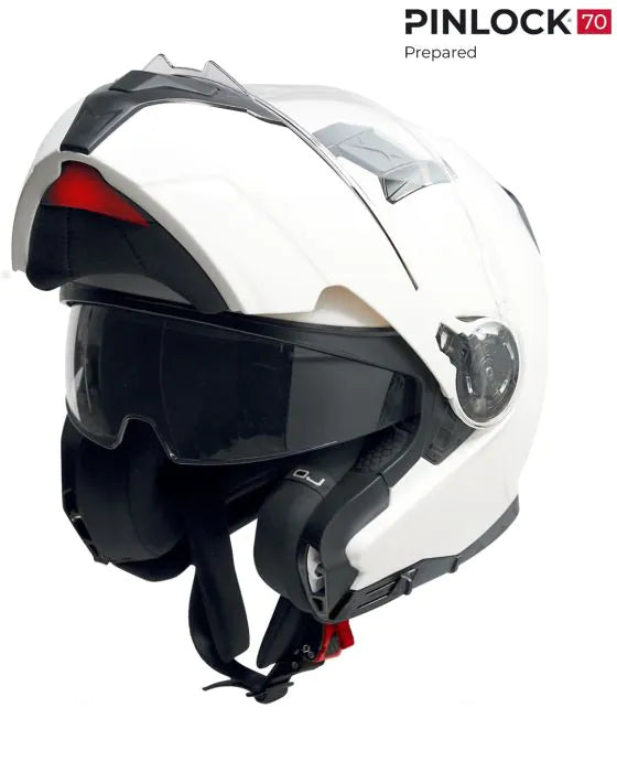 Casco Modulare Orizzonte White Doppia Visiera Oj